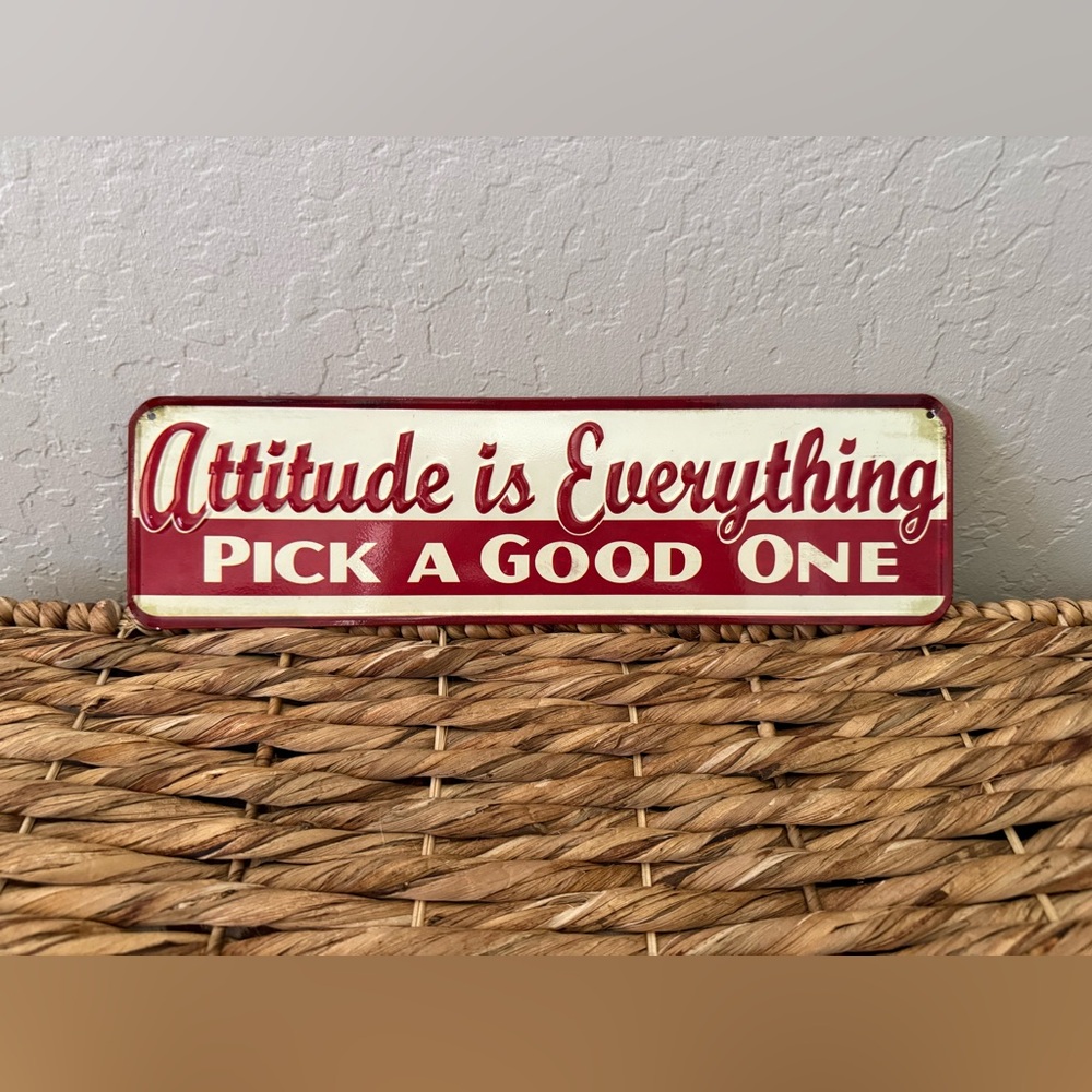 Hobby Lobby Red and Cream Wall Sign